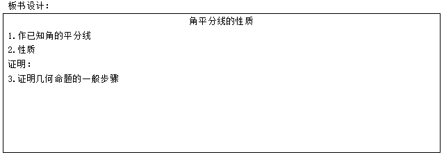 黑龙江教师招聘初中数学说课稿：《角的平分线的性质》